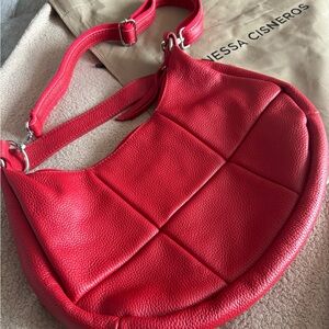 Cherry Red Shoulder/Crossbody Satchel